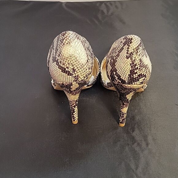 BRAND NEW CHINESE LAUNDRY SNAKESKIN HEEL D'ORSAY POINTED TOE PUMP - Picture 7 of 13